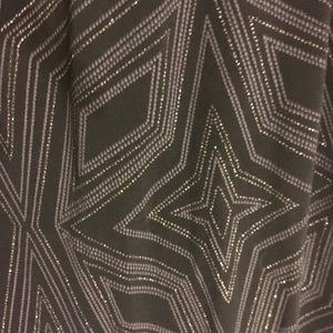 CATO Wide leg gaucho pants glitter stretch dress palazzo